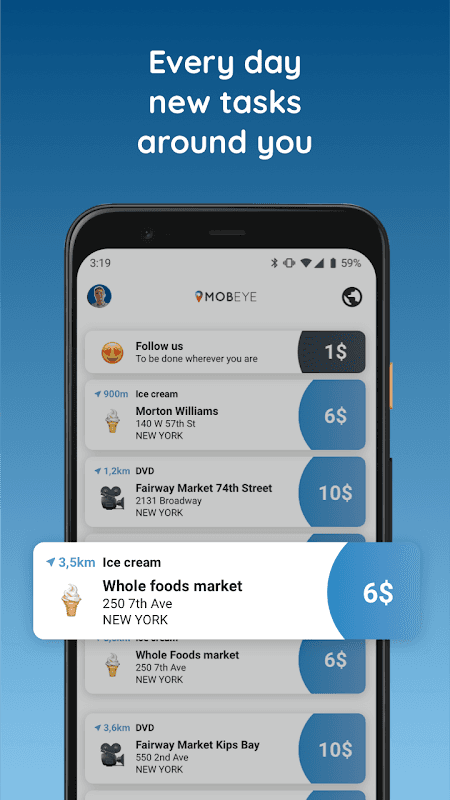 Mobeye App screenshot 2